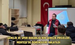 Gençlik ve Spor Bakanlığı'nın gençlik projeleri Menteşe’de öğrencilere anlatıldı
