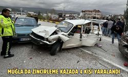 Muğla'da zincirleme kazada 4 kişi yaralandı