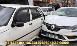 Yatağan’daki kazada üç araç hasar gördü
