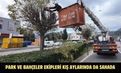 PARK VE BAHÇELER EKİPLERİ KIŞ AYLARINDA DA SAHADA