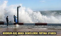 Bodrum-Kaş arası denizlerde fırtına uyarısı