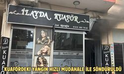 Kuafördeki yangın hızlı müdahale ile söndürüldü