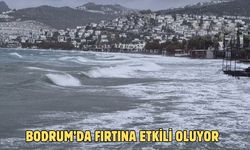 Bodrum’da fırtına etkili oluyor