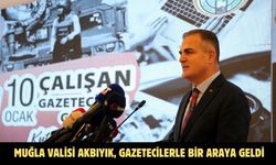 Muğla Valisi Akbıyık, gazetecilerle bir araya geldi