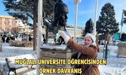 Muğlalı üniversite öğrencisinden örnek davranış