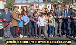 Çamköy İlkokulu yeni oyun alanına kavuştu