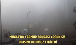 Muğla’da yağmur sonrası yoğun sis ulaşımı olumsuz etkiledi