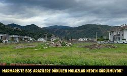 Marmaris’te boş arazilere dökülen molozlar neden görülmüyor?