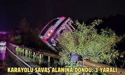 Karayolu savaş alanına döndü: 3 yaralı