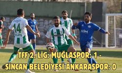 TFF 2. Lig: Muğlaspor: 1 - Sincan Belediyesi Ankaraspor: 0