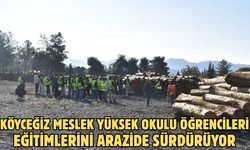 Köyceğiz Meslek Yüksek Okulu öğrencileri eğitimlerini arazide sürdürüyor