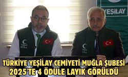 Türkiye Yeşilay Cemiyeti Muğla Şubesi 2025'te 4 ödüle layık görüldü