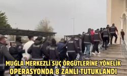 Muğla merkezli suç örgütlerine yönelik operasyonda 8 zanlı tutuklandı