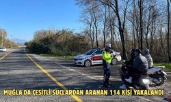 Muğla'da çeşitli suçlardan aranan 114 kişi yakalandı