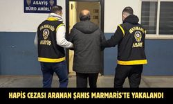 Hapis cezası aranan şahıs Marmaris’te yakalandı