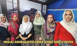 Muğlalı kadın gazetecilerden Zeynep Güneş'e destek
