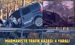 Marmaris’te trafik kazası: 4 yaralı