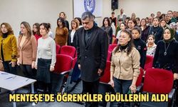 Menteşe'de öğrenciler ödüllerini aldı