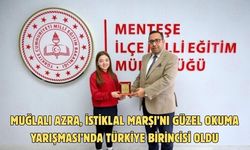 Muğlalı Azra, İstiklal Marşı’nı Güzel Okuma Yarışması’nda Türkiye birincisi oldu