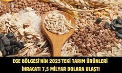 Ege Bölgesi'nin 2025'teki tarım ürünleri ihracatı 7,5 milyar dolara ulaştı
