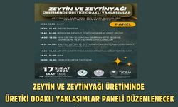 ZEYTİN VE ZEYTİNYAĞI ÜRETİMİNDE ÜRETİCİ ODAKLI YAKLAŞIMLAR PANELİ DÜZENLENECEK