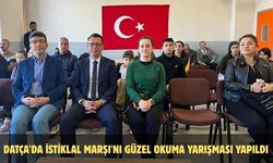 Datça'da İstiklal Marşı'nı güzel okuma yarışması yapıldı