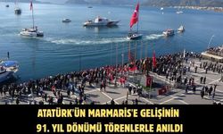 Atatürk'ün Marmaris'e gelişinin 91. yıl dönümü törenlerle anıldı
