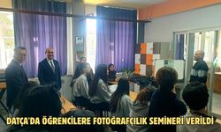Datça'da öğrencilere fotoğrafçılık semineri verildi
