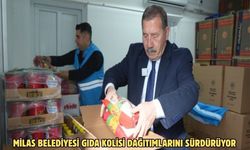 MİLAS BELEDİYESİ GIDA KOLİSİ DAĞITIMLARINI SÜRDÜRÜYOR