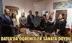 Datça’da öğrenciler sanata doydu