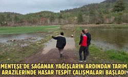 Menteşe’de sağanak yağışların ardından tarım arazilerinde hasar tespit çalışmaları başladı