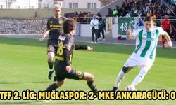 TFF 2. Lig: Muğlaspor: 2- MKE Ankaragücü: 0