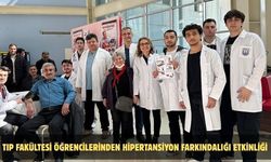 Tıp Fakültesi öğrencilerinden hipertansiyon farkındalığı etkinliği