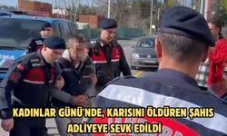 Kadınlar Günü'nde, karısını öldüren şahıs adliyeye sevk edildi