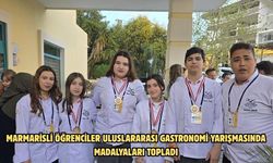 Marmarisli öğrenciler uluslararası gastronomi yarışmasında madalyaları topladı