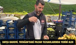 Datça Bademi, Yatağan’daki pazar tezgahlarında yerini aldı