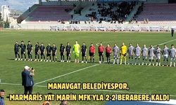 Manavgat Belediyespor, Marmaris Yat Marin MFK'yla 2-2 berabere kaldı