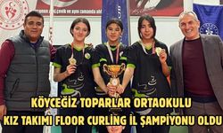 Köyceğiz Toparlar Ortaokulu Kız Takımı Floor Curling İl Şampiyonu oldu