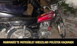Marmaris’te motosiklet hırsızları polisten kaçamadı