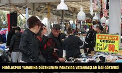 Muğlaspor yararına düzenlenen panayıra vatandaşlar ilgi gösterdi