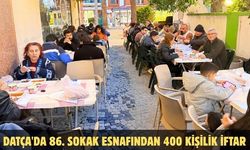 Datça'da 86. Sokak esnafından 400 kişilik iftar