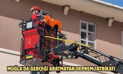 Muğla'da gerçeği aratmayan deprem tatbikatı