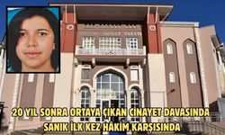 20 yıl sonra ortaya çıkan cinayet davasında sanık ilk kez hâkim karşısında