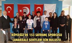 Köyceğiz’de 153 satranç sporcusu Çanakkale Şehitleri için buluştu