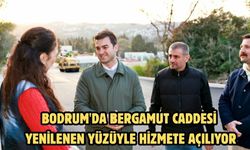 Bodrum'da Bergamut Caddesi yenilenen yüzüyle hizmete açılıyor