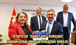 Fethiye'de "İşaret Dili" kursunu tamamlayanlara sertifikaları verildi