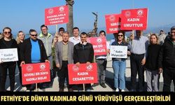 Fethiye’de Dünya Kadınlar Günü Yürüyüşü gerçekleştirildi