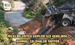 MİLAS BELEDİYESİ EKİPLERİ İLÇE GENELİNDE HUMMALI ÇALIŞMALAR YAPIYOR