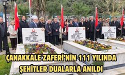 Çanakkale Zaferi’nin 111 yılında şehitler dualarla anıldı