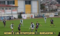 Nesine 2. Lig: Fethiyespor: 1 - Bursaspor: 1